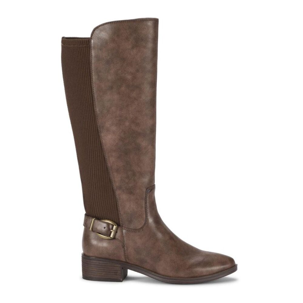 BARETRAPS Womens Brown Goring Mckayla Round Toe Block Heel Riding Boot 6.5 M WC - Picture 3 of 4
